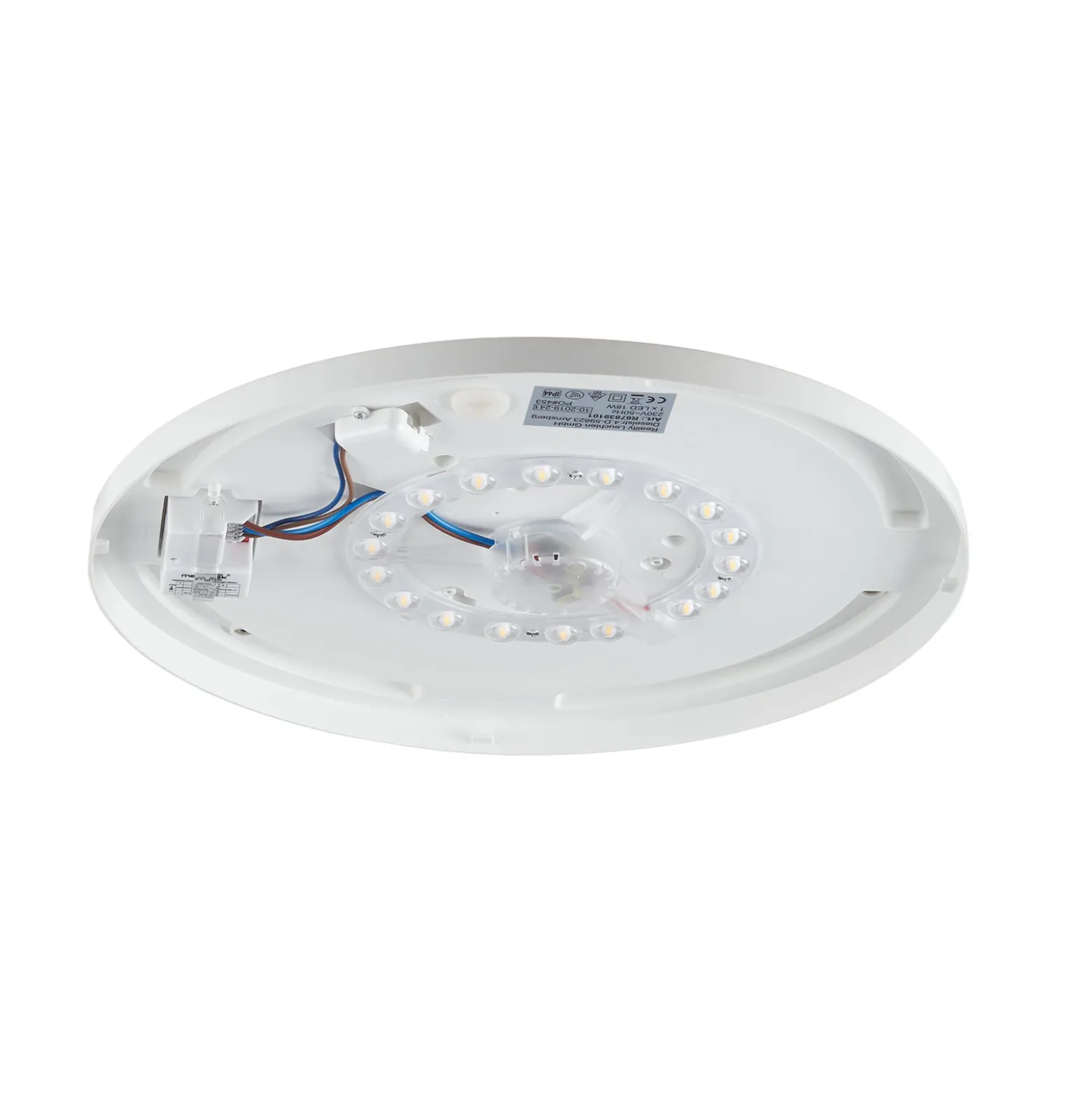 Pollux lámpara de techo LED, Ø 37 cm, plástico, detector de movimiento
