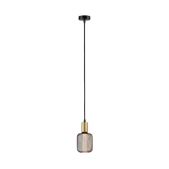 Portalámpara Paulmann Ravi E27, negro/oro mate