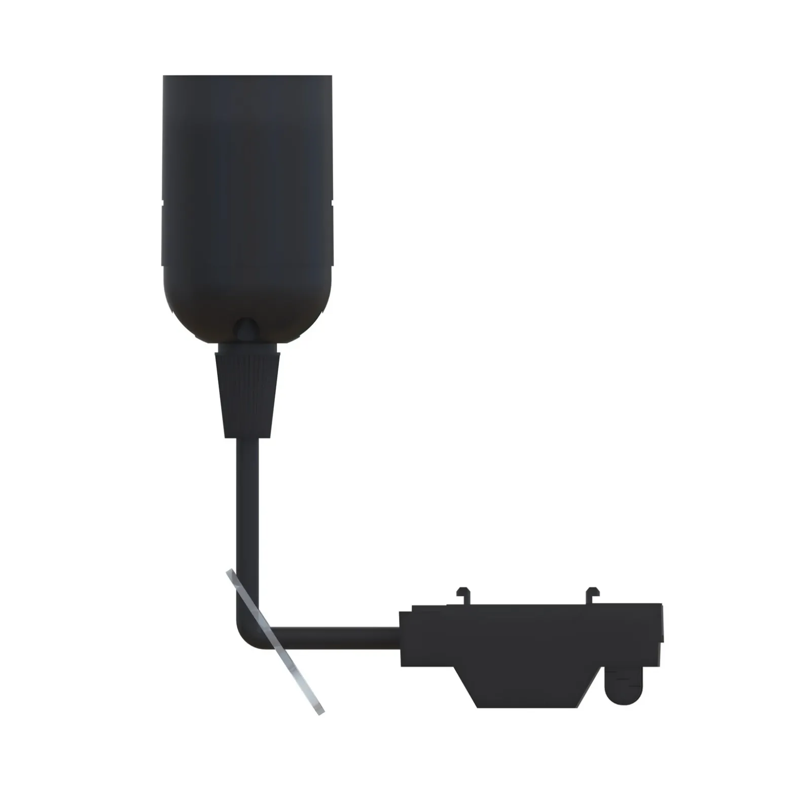 Portalámparas PRIOS Orvoll, Ø 3,8 cm, casquillo E27, negro