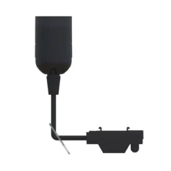 Portalámparas PRIOS Orvoll, Ø 3,8 cm, casquillo E27, negro