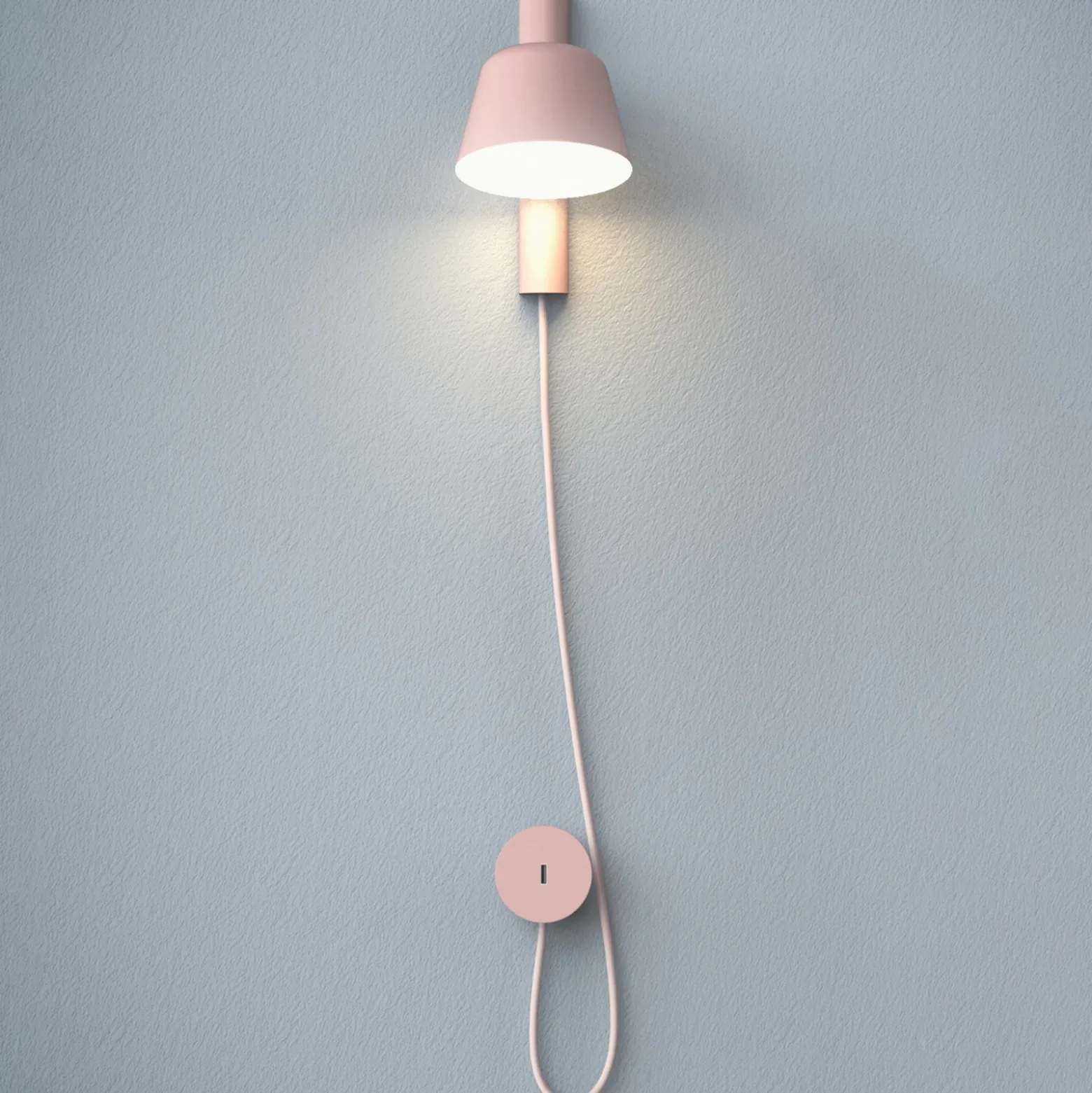 Prandina Bima W1 USB aplique LED, rosa