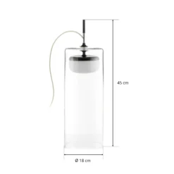 Prandina Diver lámpara de mesa LED T5 2.700K negro