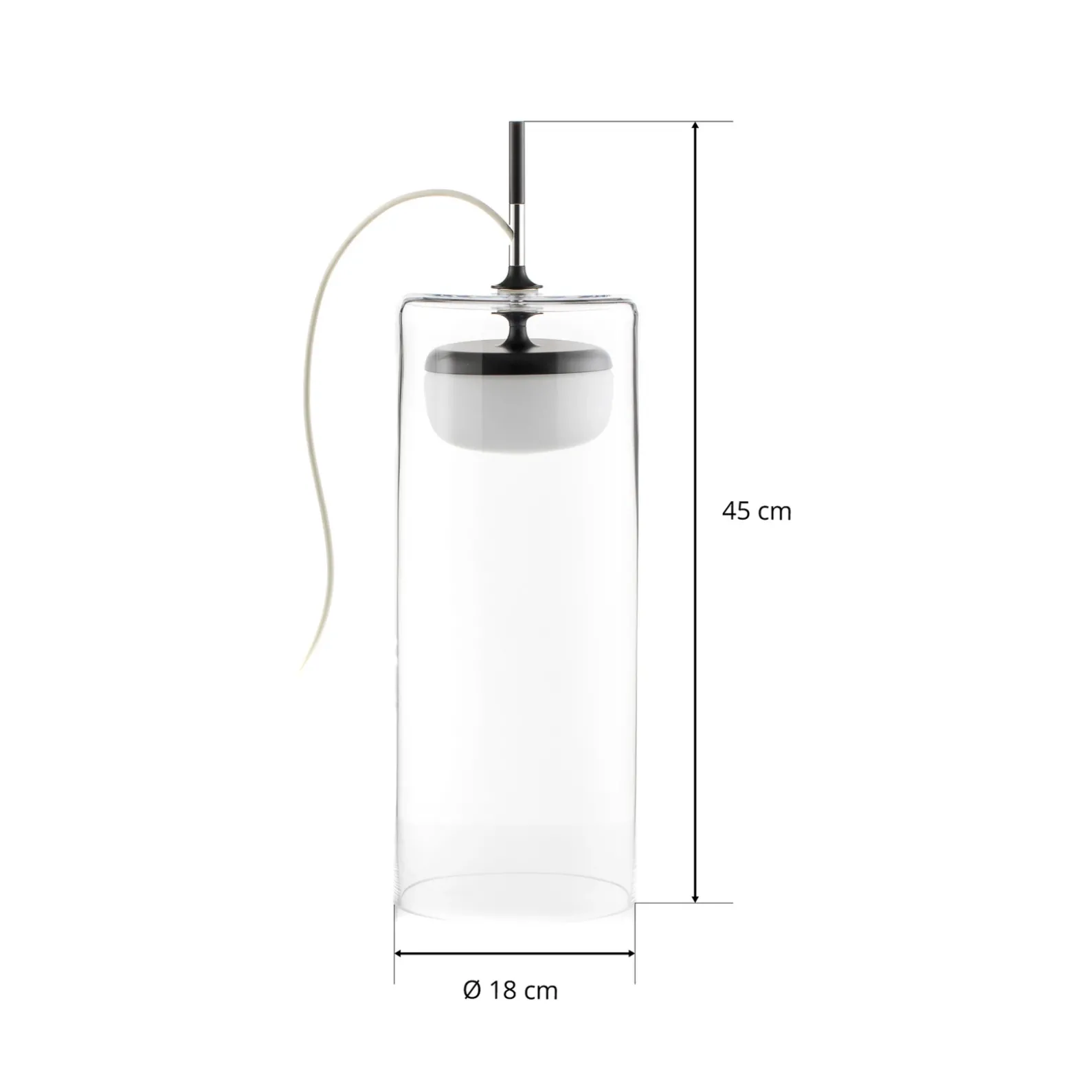Prandina Diver lámpara de mesa LED T5 2.700K negro