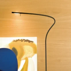 Prandina Paraph F3 dim lámpara de pie LED negro