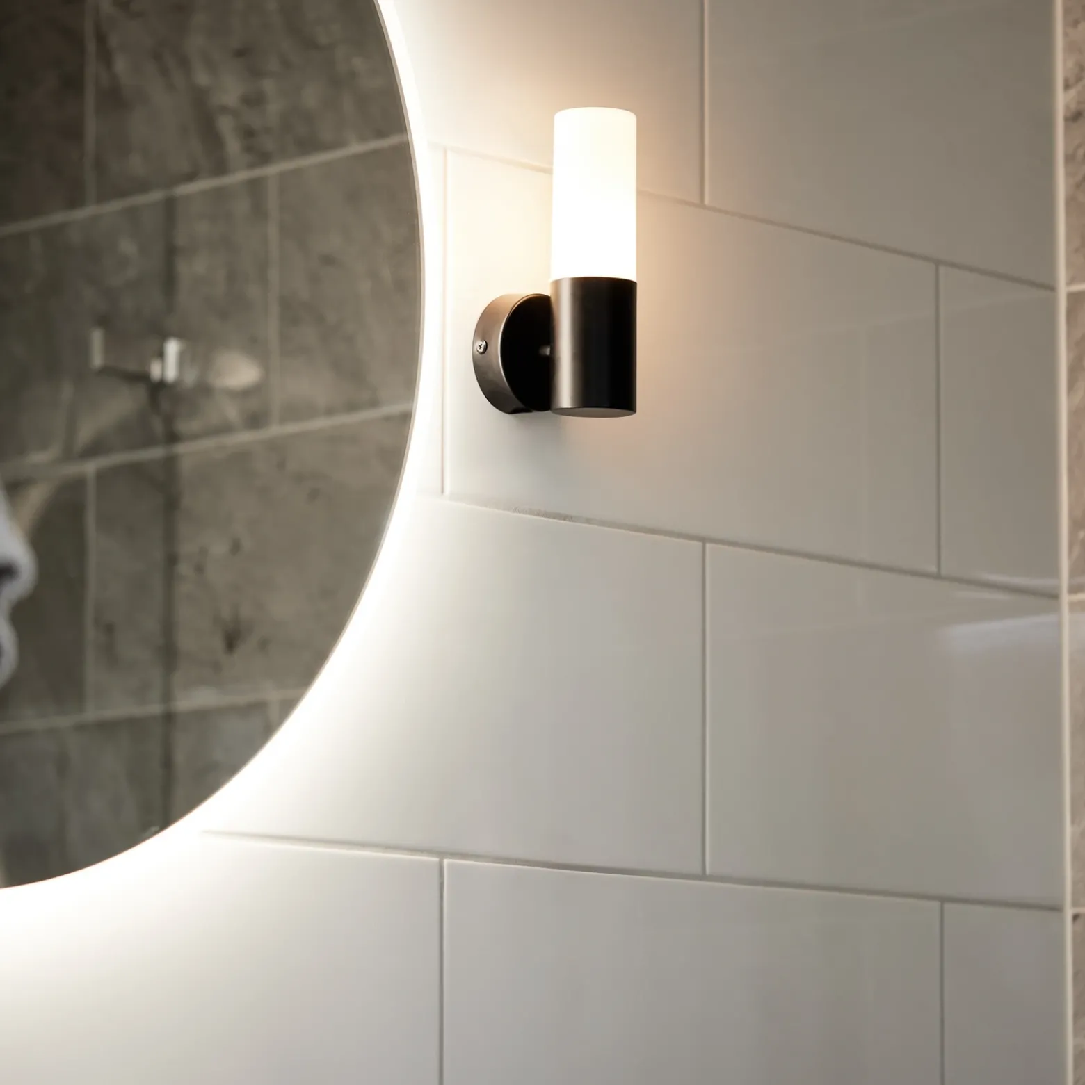 PR Home aplique para baño Beta, negro, IP44