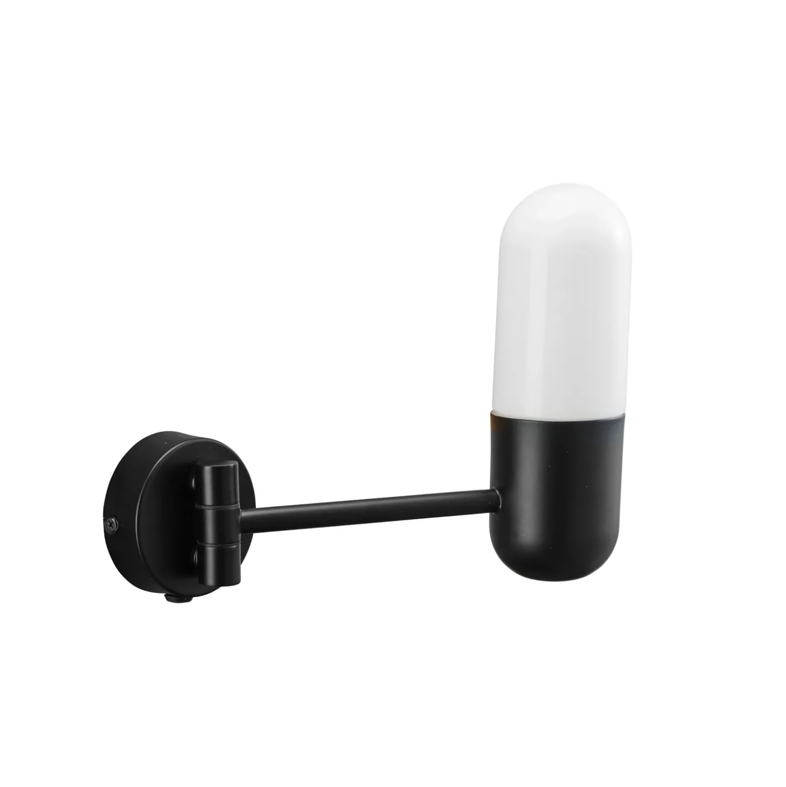 PR Home aplique para baño Zeta, negro, IP44, orientable