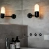 PR Home aplique para baño Zeta, negro, IP44, orientable