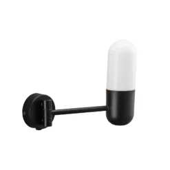 PR Home aplique para baño Zeta, negro, IP44, orientable