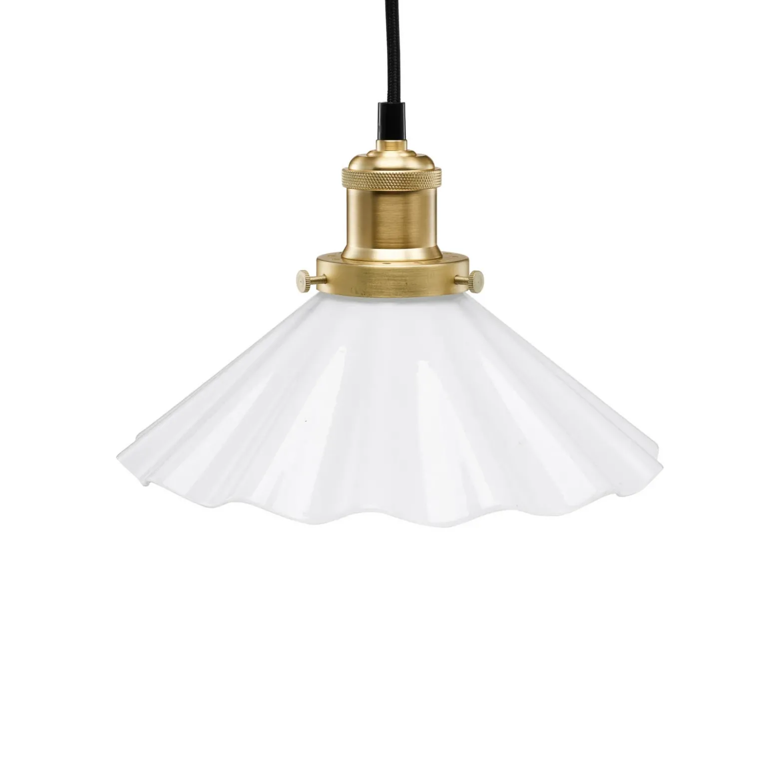 PR Home Lámpara colgante August pantalla de cristal Ø 25 cm, enchufe