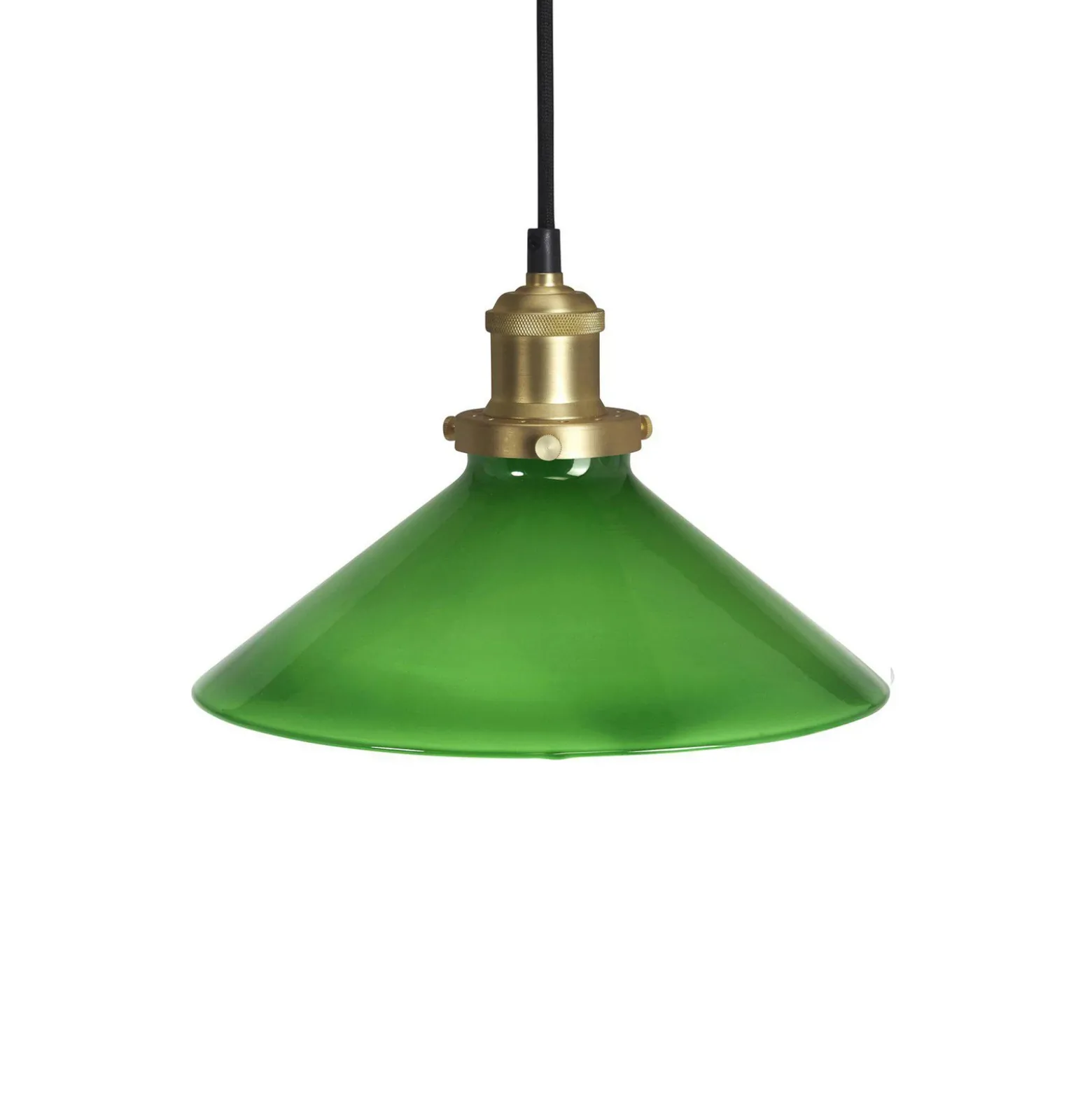 PR Home lámpara colgante August, verde, Ø 25 cm