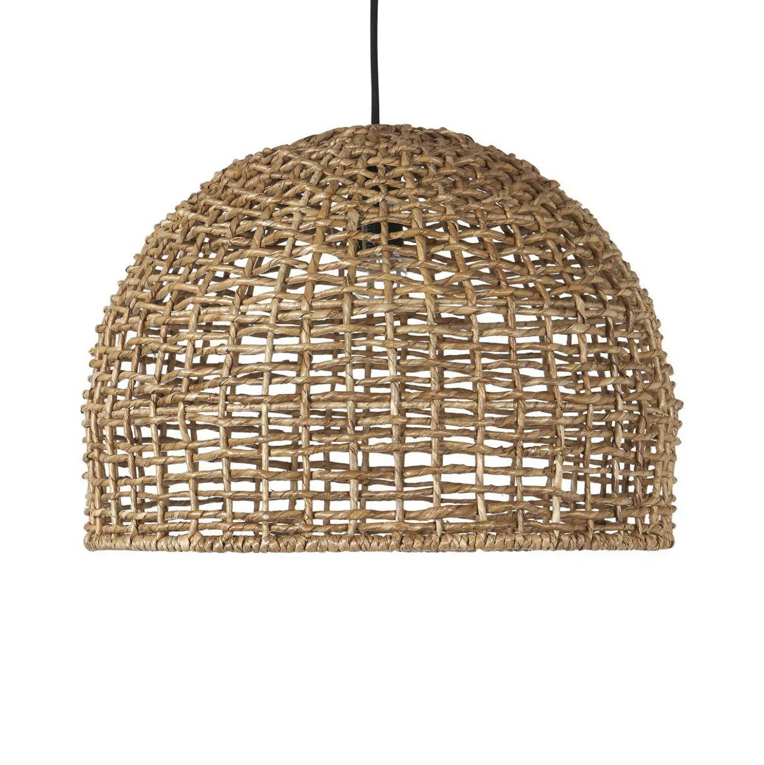 PR Home Lámpara colgante Cebu, Ø 37 cm, pantalla Lampakanay, IP20