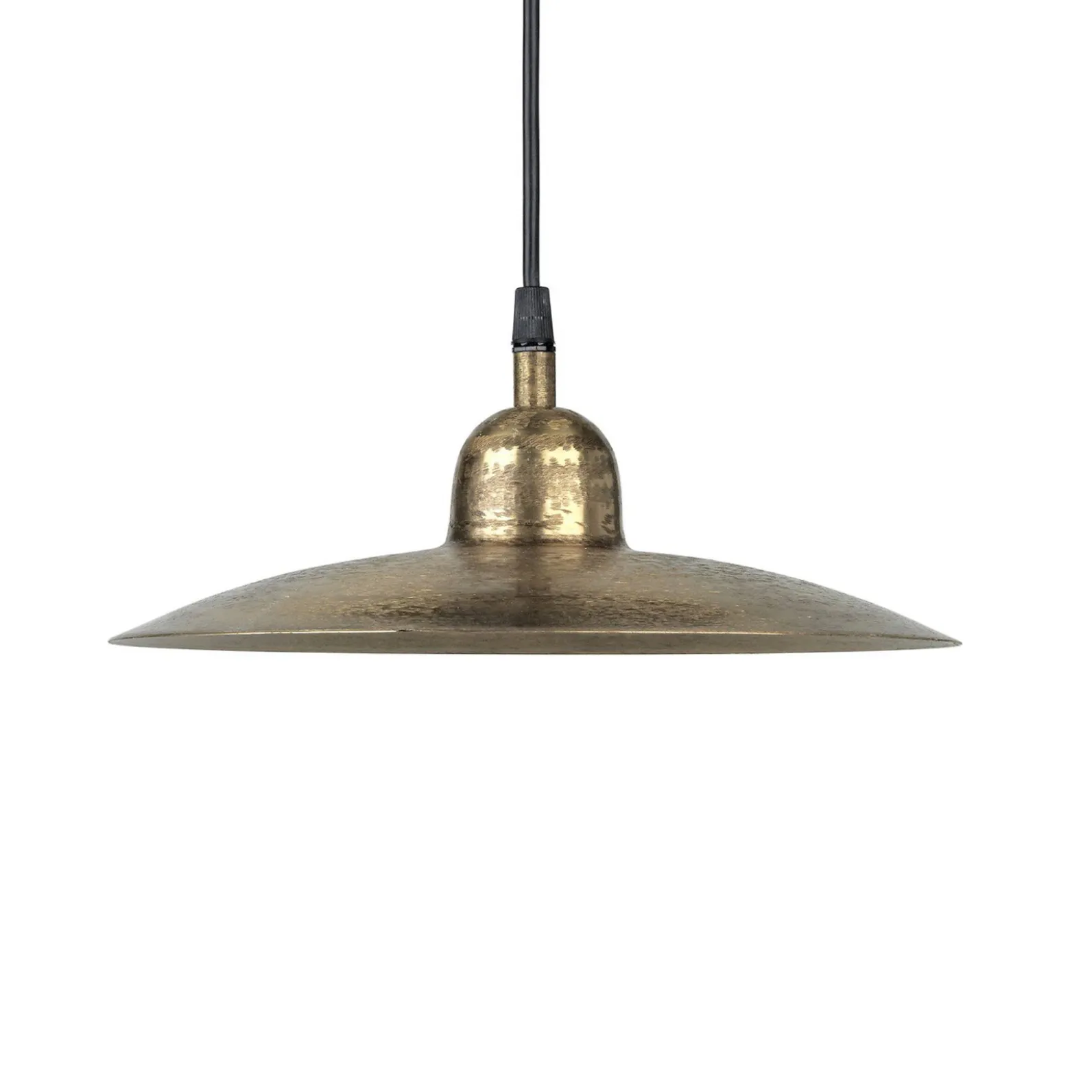 PR Home lámpara colgante Como, oro, Ø 28 cm, metal, enchufe