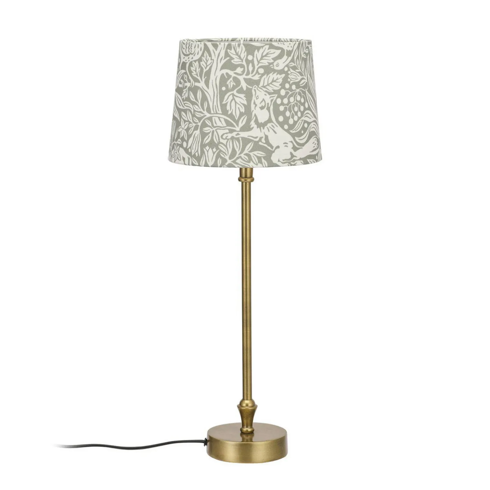 PR Home lámpara de mesa Liam Sofia Eldertree, verde/latón, 55 cm