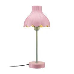 PR Home Lámpara de mesa Wera, rosa/verde, altura 47 cm, metal