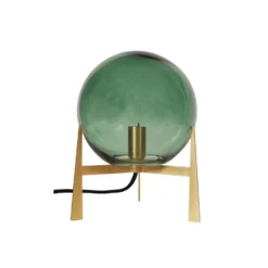 PR Home Milla lámpara de mesa alto 28 cm oro/verde