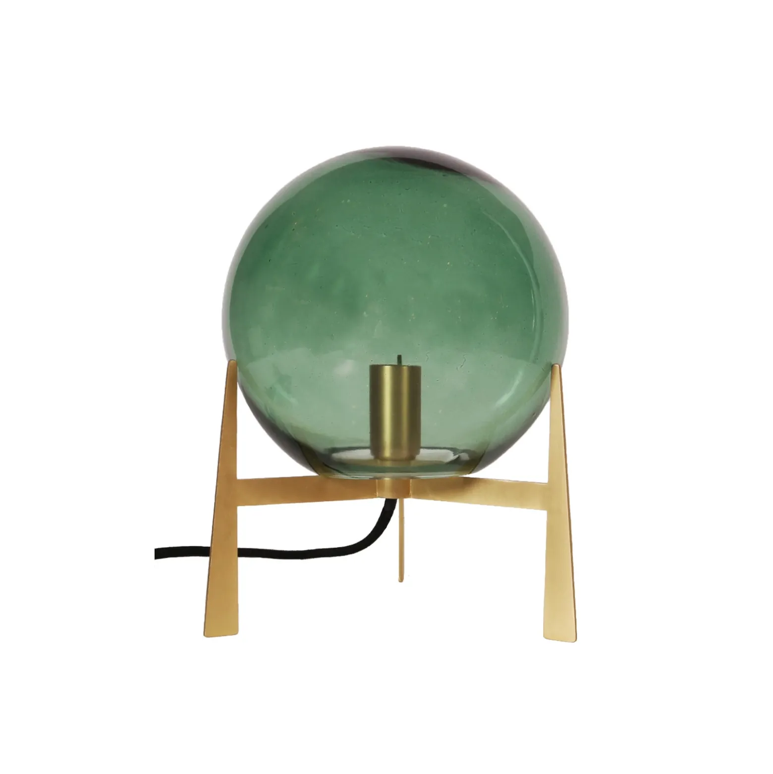 PR Home Milla lámpara de mesa alto 28 cm oro/verde