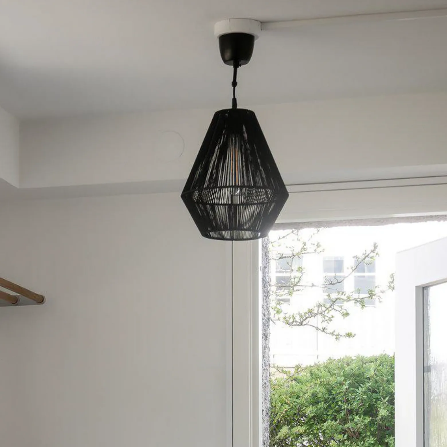 PR Home Rio lámpara colgante Ø 28 cm, negro