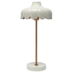 PR Home Wells lámpara de mesa beige/oro