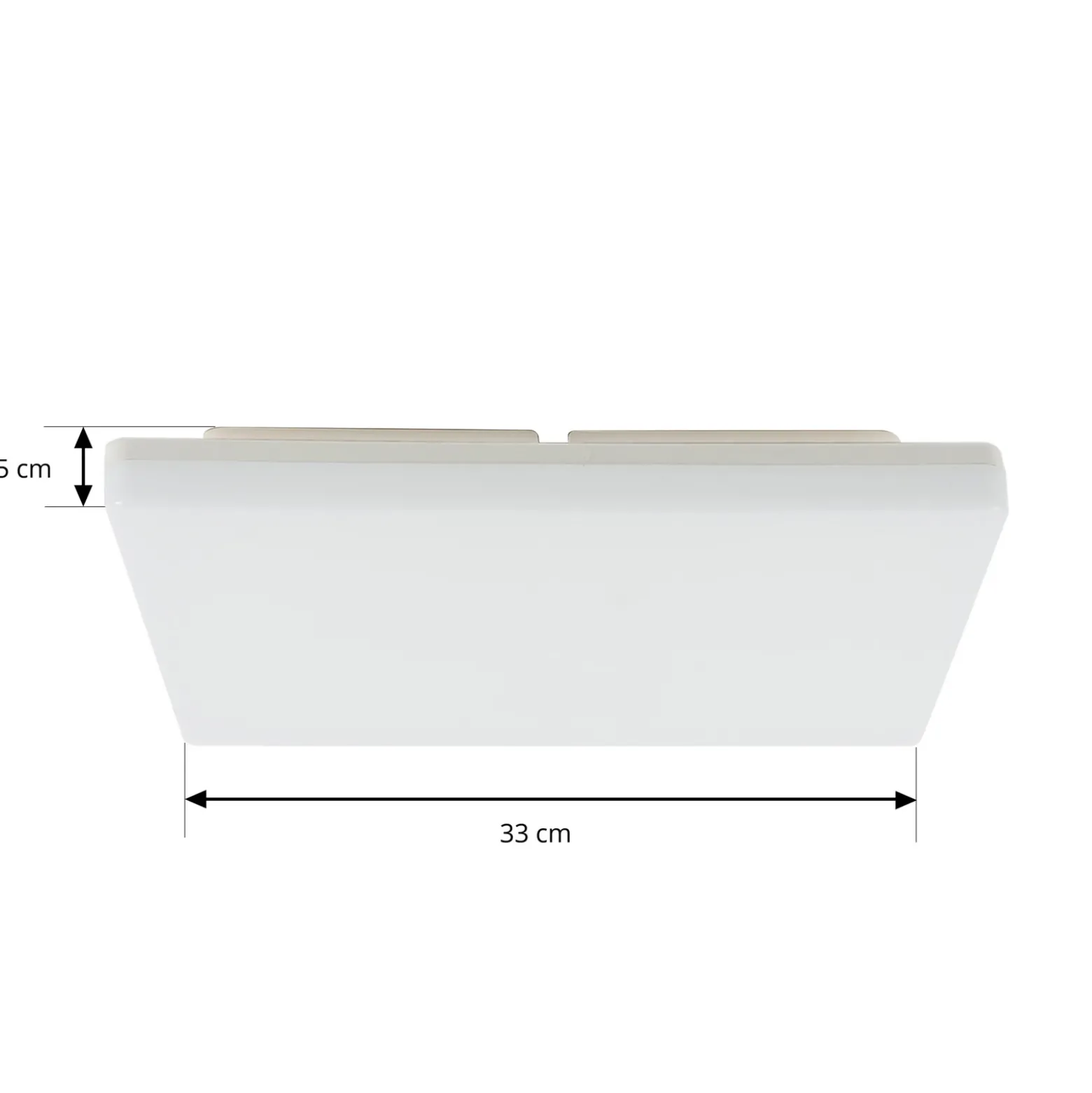 Prios Artin plafón LED, angular, 33 cm