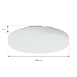 Prios Artin plafón LED, sensor, redondo, 28 cm