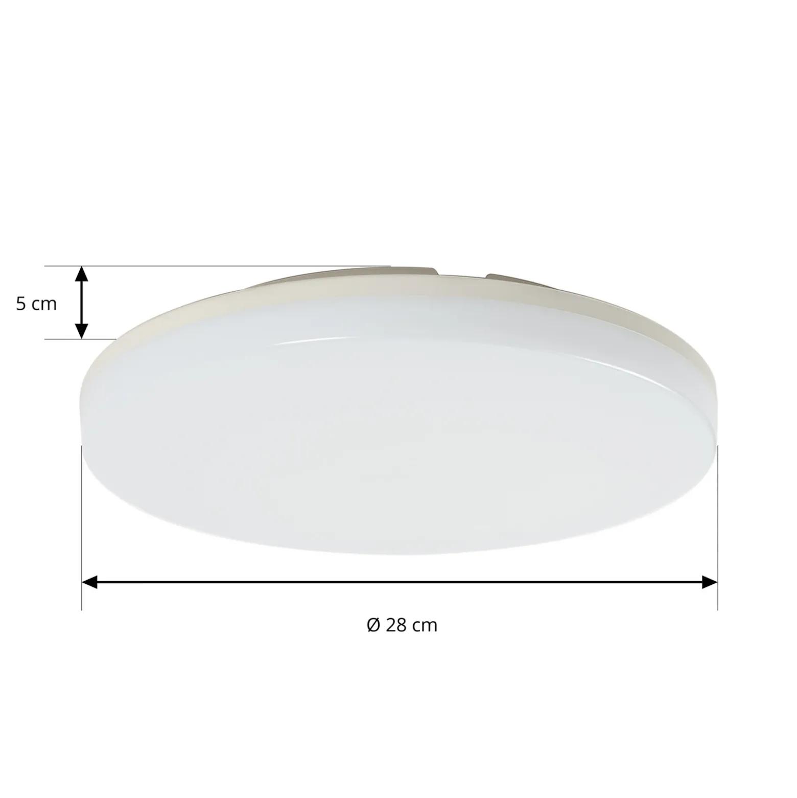 Prios Artin plafón LED, sensor, redondo, 28 cm