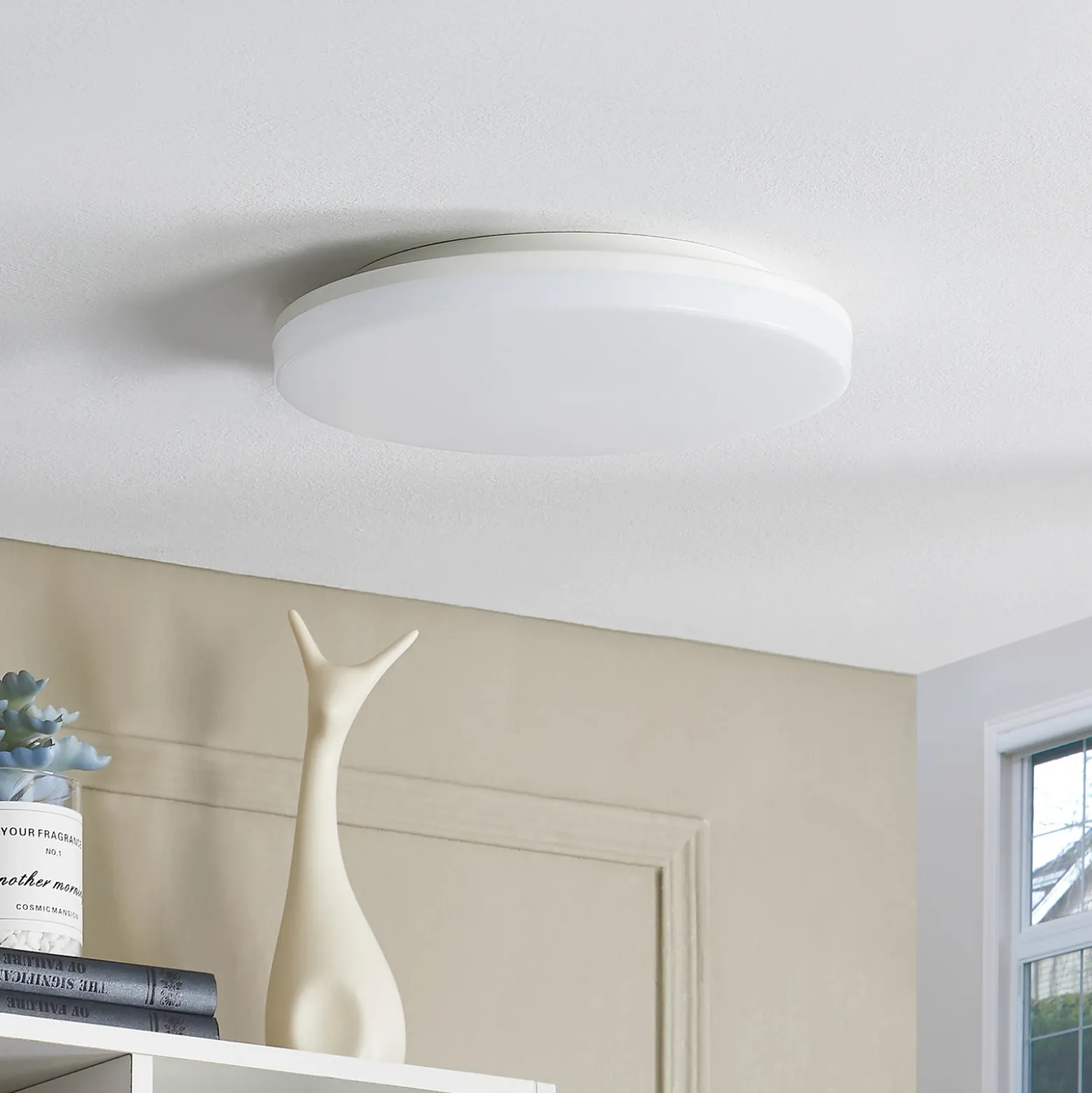 Prios Artin plafón LED, sensor, redondo, 28 cm