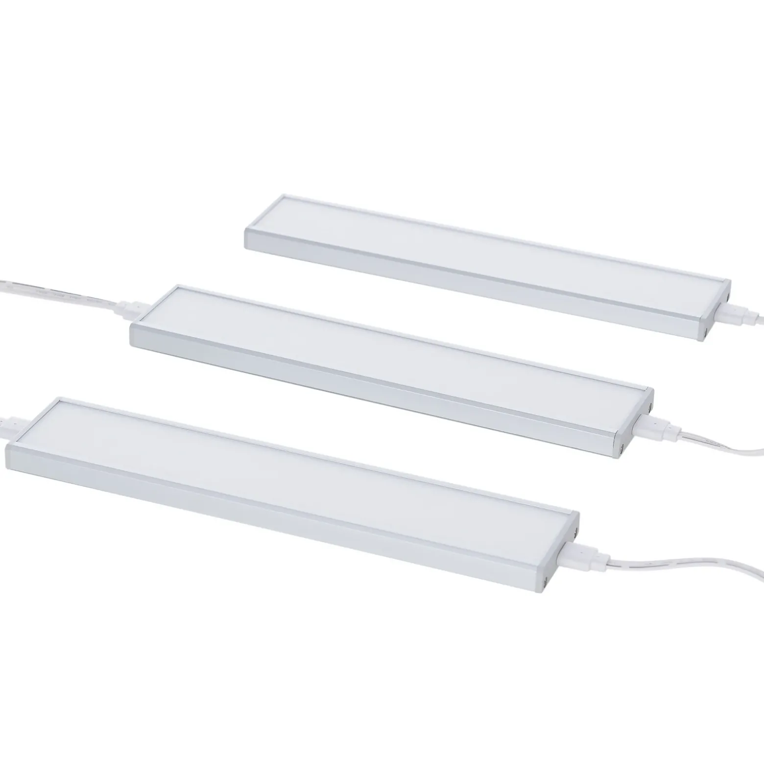 Prios Ashtonis Lámpara LED bajo mueble, set de 3, 20 cm