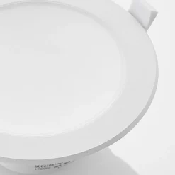 Prios foco empotrable LED Rida, blanco. Ø 15 cm, CCT, IP44