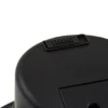 Prios foco empotrable LED Rida, negro, Ø 12 cm, CCT, IP44