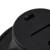 Prios foco empotrable LED Rida, negro, Ø 10 cm, CCT, IP44