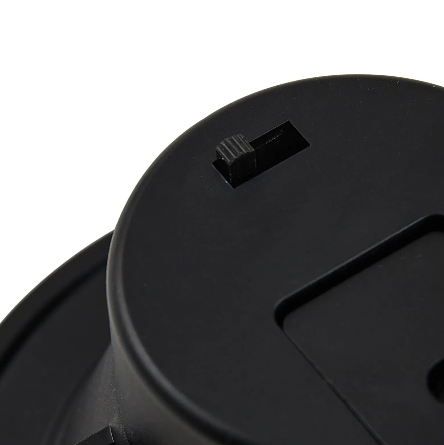 Prios foco empotrable LED Rida, negro, Ø 10 cm, CCT, IP44