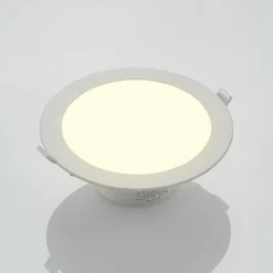 Prios foco empotrable LED Rida, blanco. Ø 23 cm, 30W, CCT, IP44