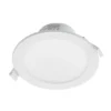 Prios foco empotrable LED Rida, blanco. Ø 15 cm, CCT, IP44