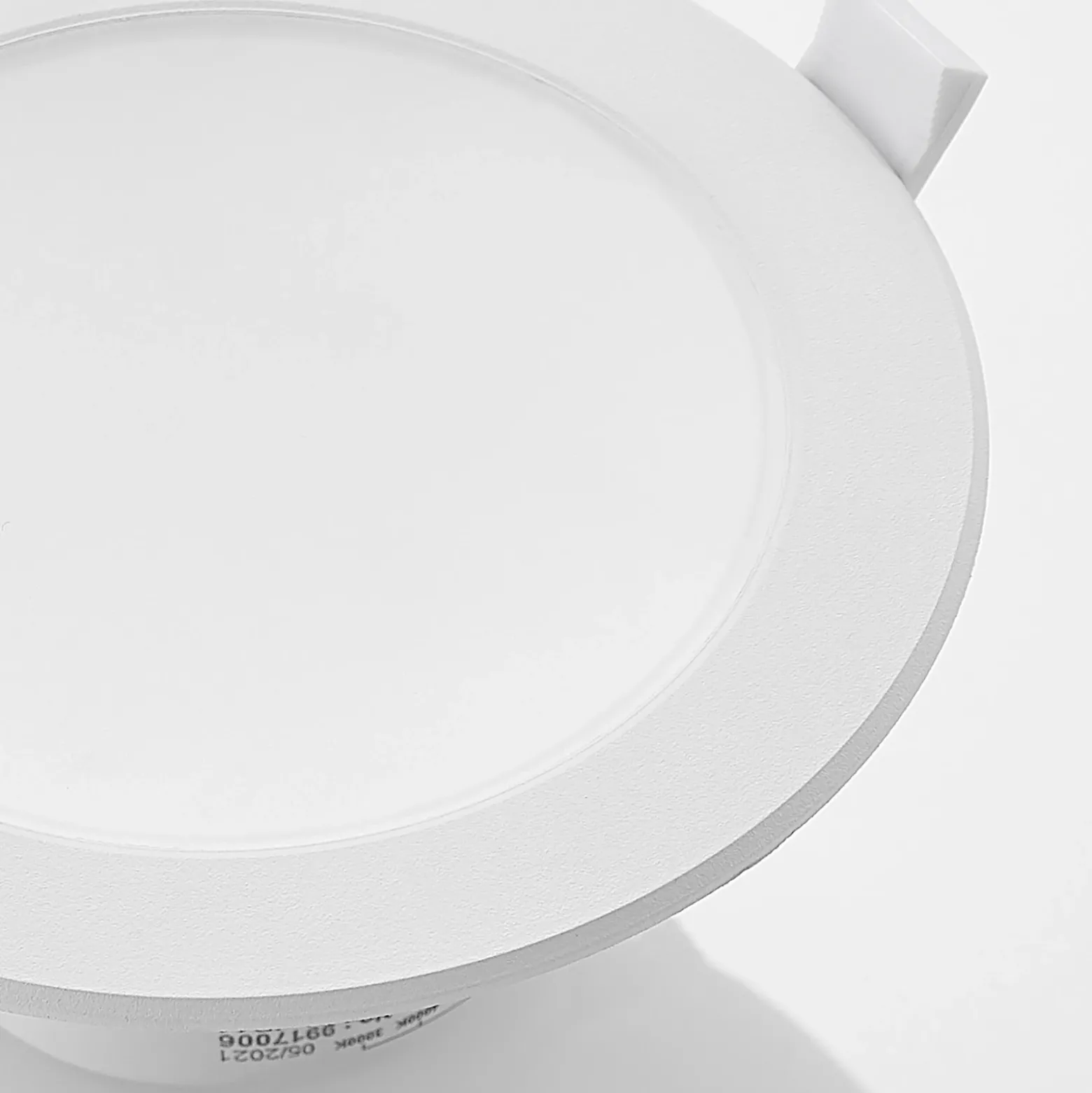 Prios foco empotrable LED Rida, blanco. Ø 15 cm, CCT, IP44