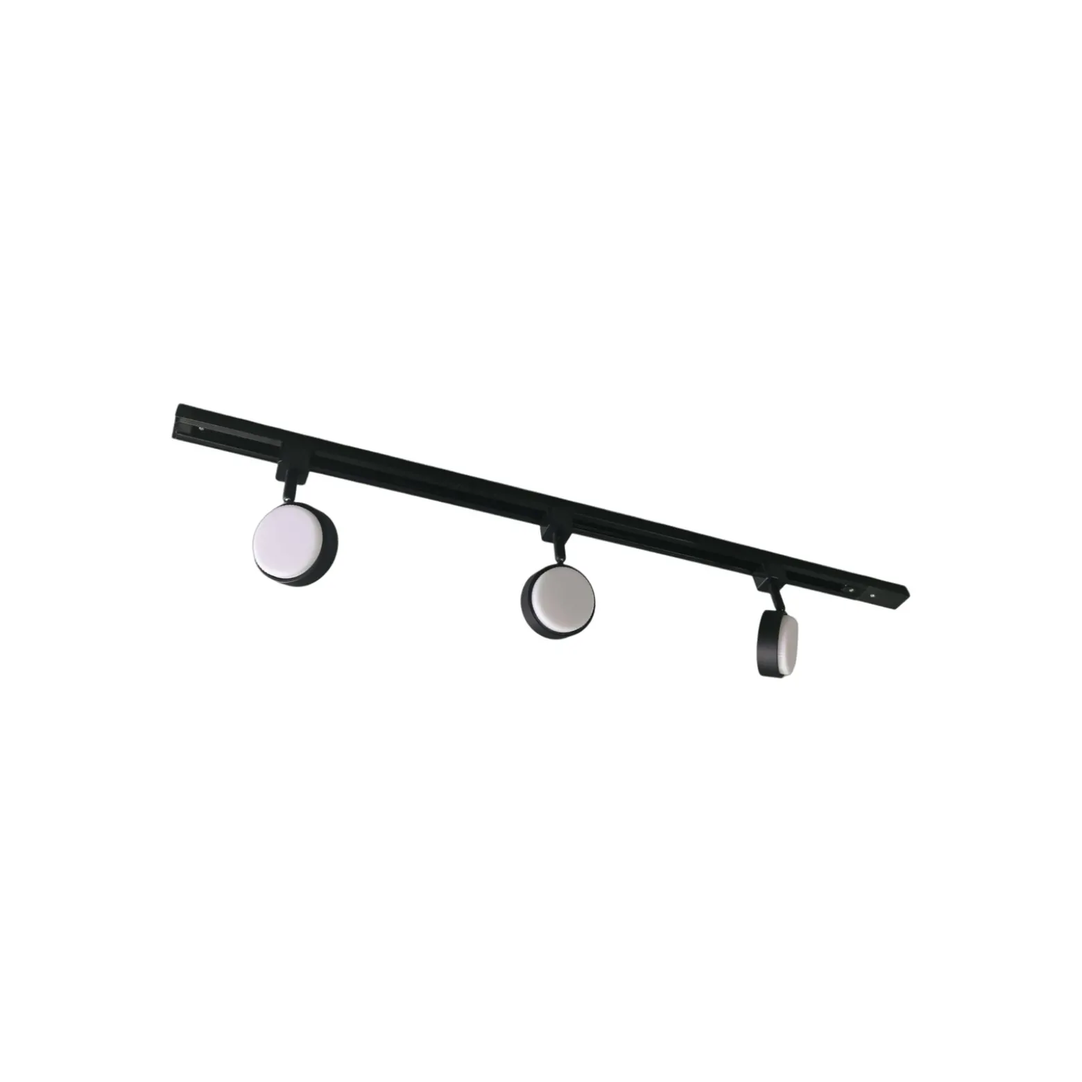 Prios Jardani sistema de riel monofásico 3 luces negro