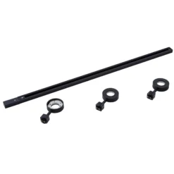 Prios Jardani sistema de riel monofásico 3 luces negro