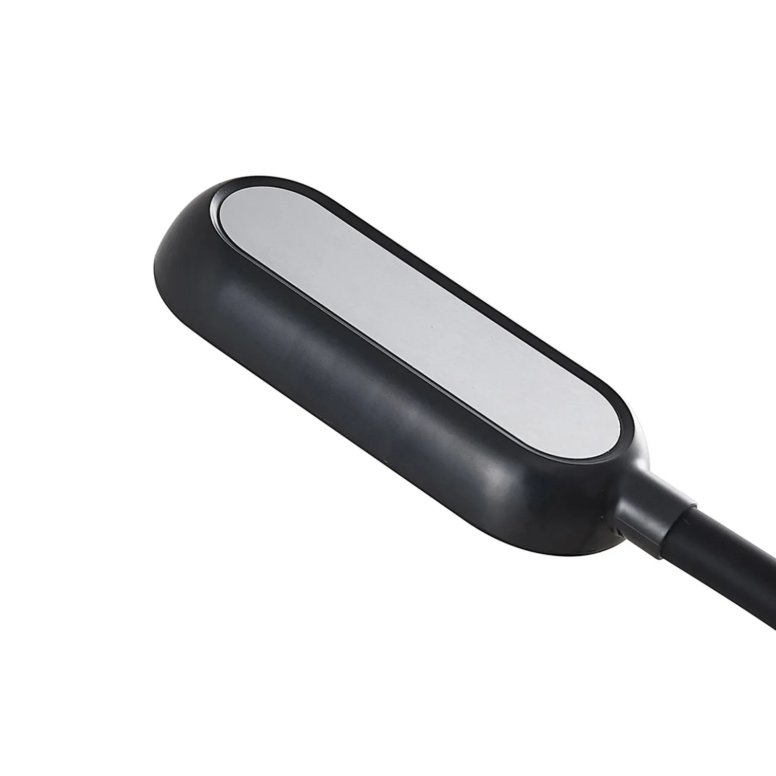 Prios LED lámpara de mesa recargable Opira, negro, USB, regulador táctil