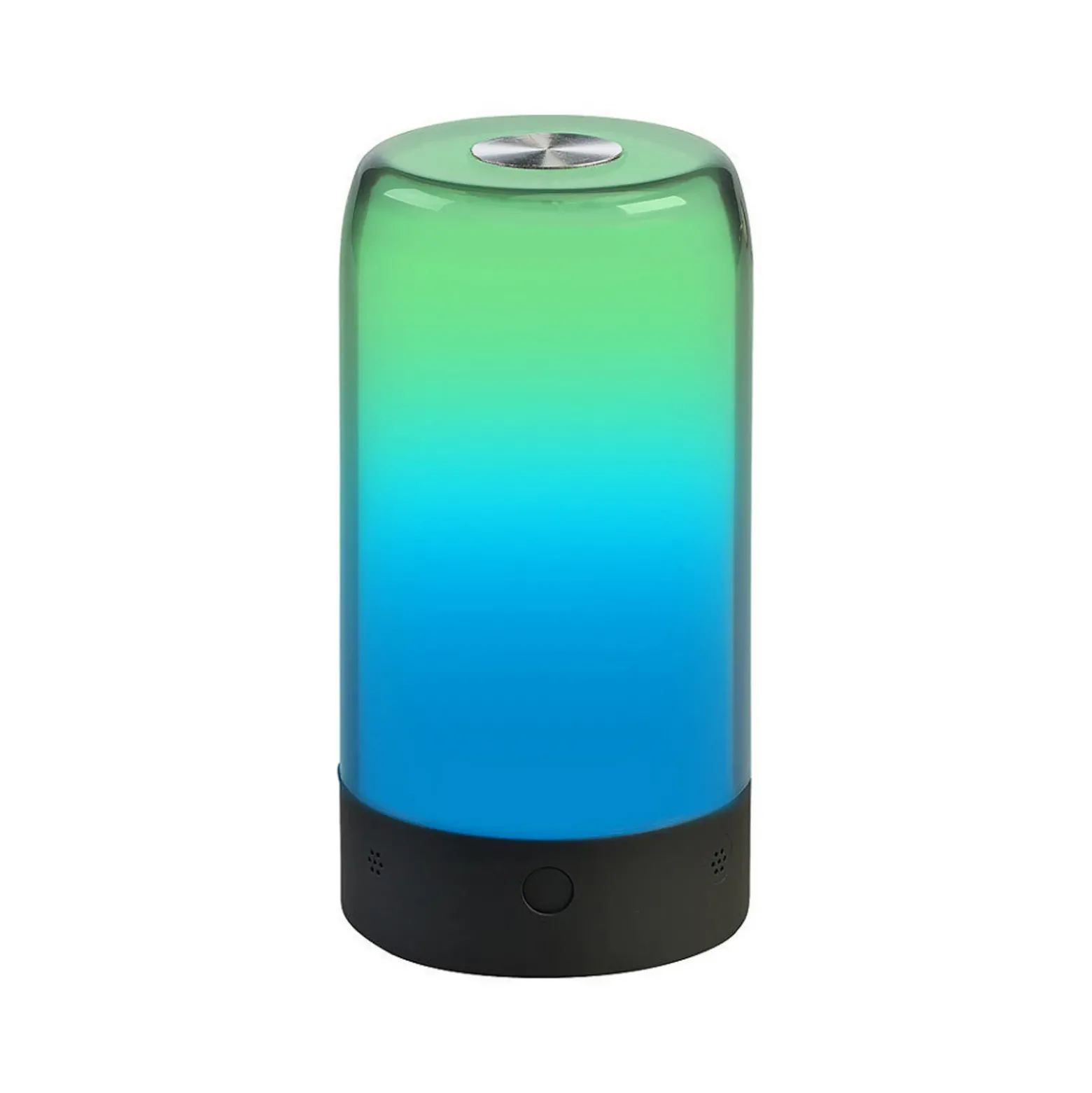 Prios lámpara de mesa LED recargable Valtari, blanca, altura 19 cm, RGB