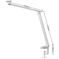 Prios lámpara de mesa LED Tamarin, altura 40 cm, blanca, atenuable