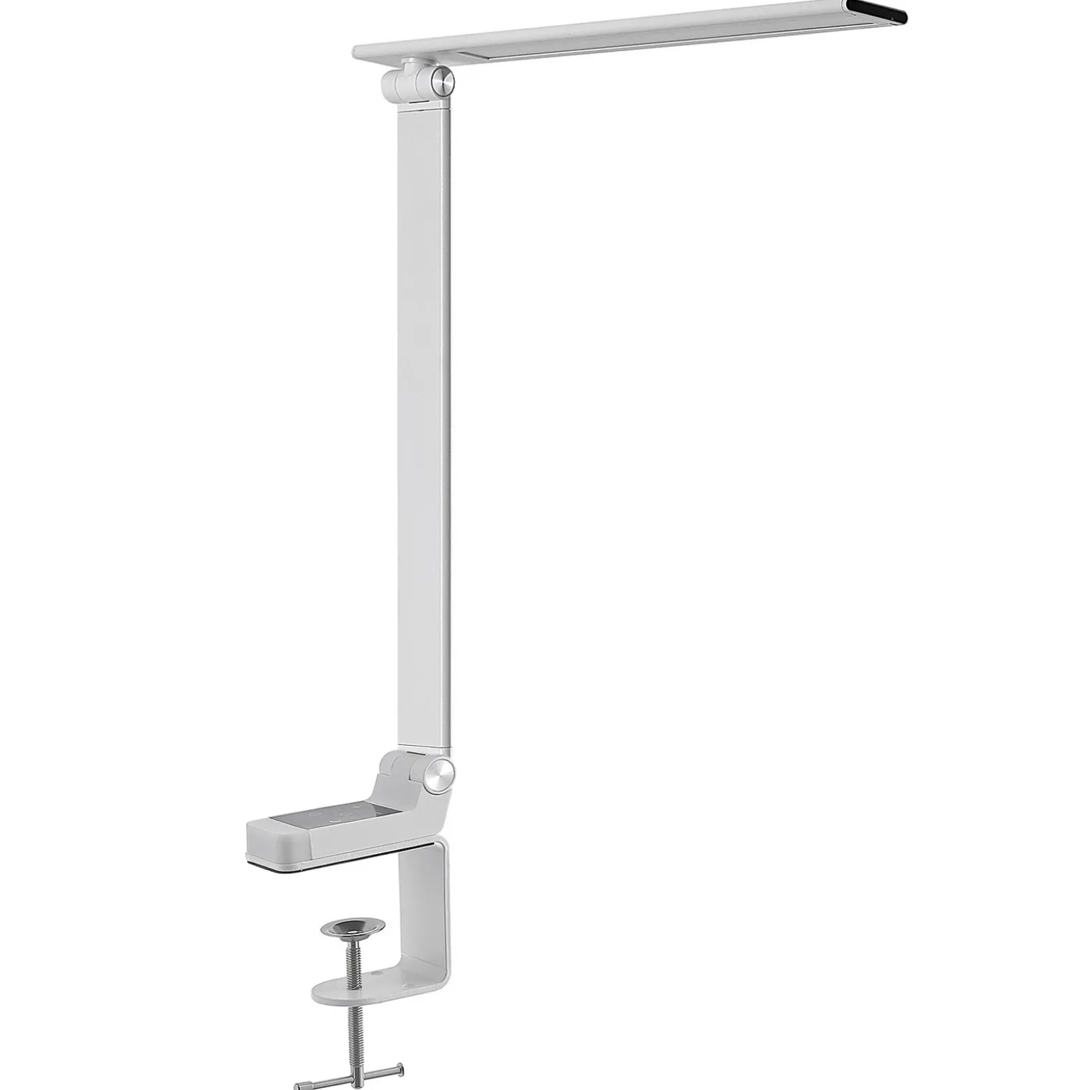 Prios lámpara de mesa LED Tamarin, altura 40 cm, blanca, atenuable