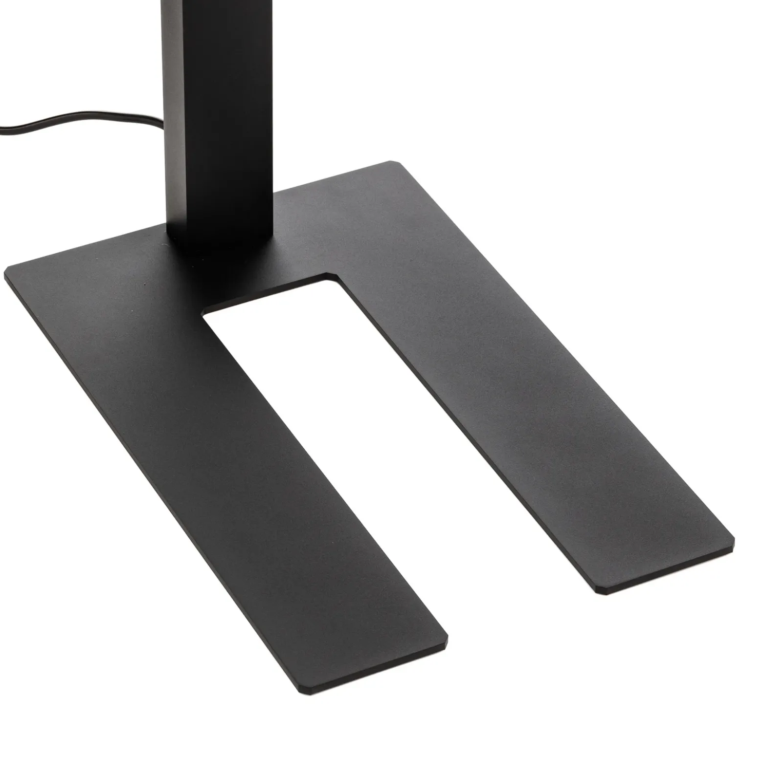 Prios lámpara de pie LED para oficina Taronis, negra, 195 cm, atenuable