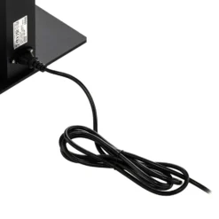 Prios lámpara de pie LED para oficina Taronis, negra, 195 cm, atenuable