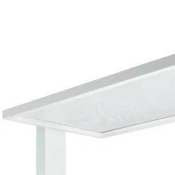 Prios lámpara de pie LED para oficina Taronis, plata, 195 cm, atenuable