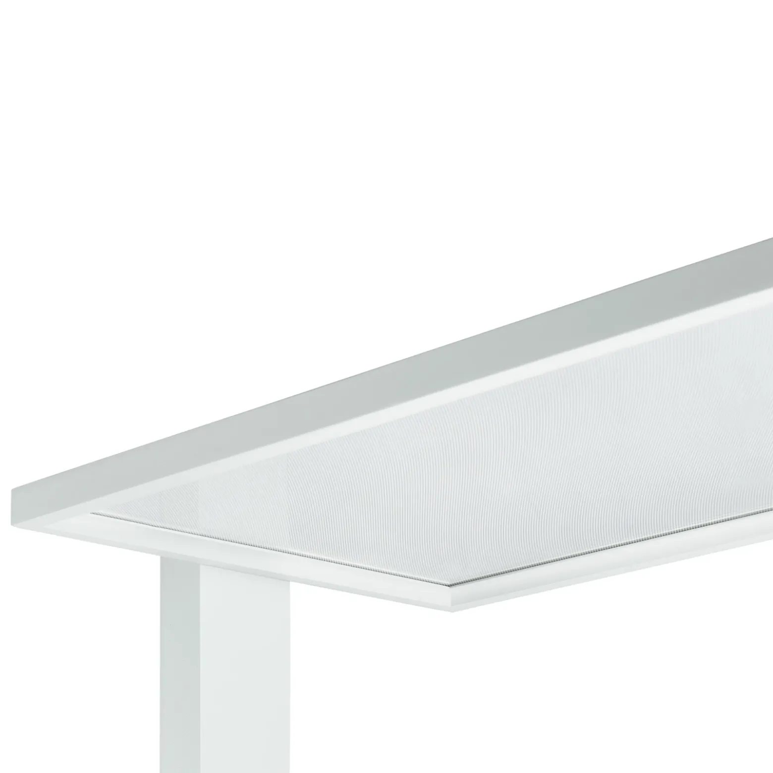 Prios lámpara de pie LED para oficina Taronis, plata, 195 cm, atenuable