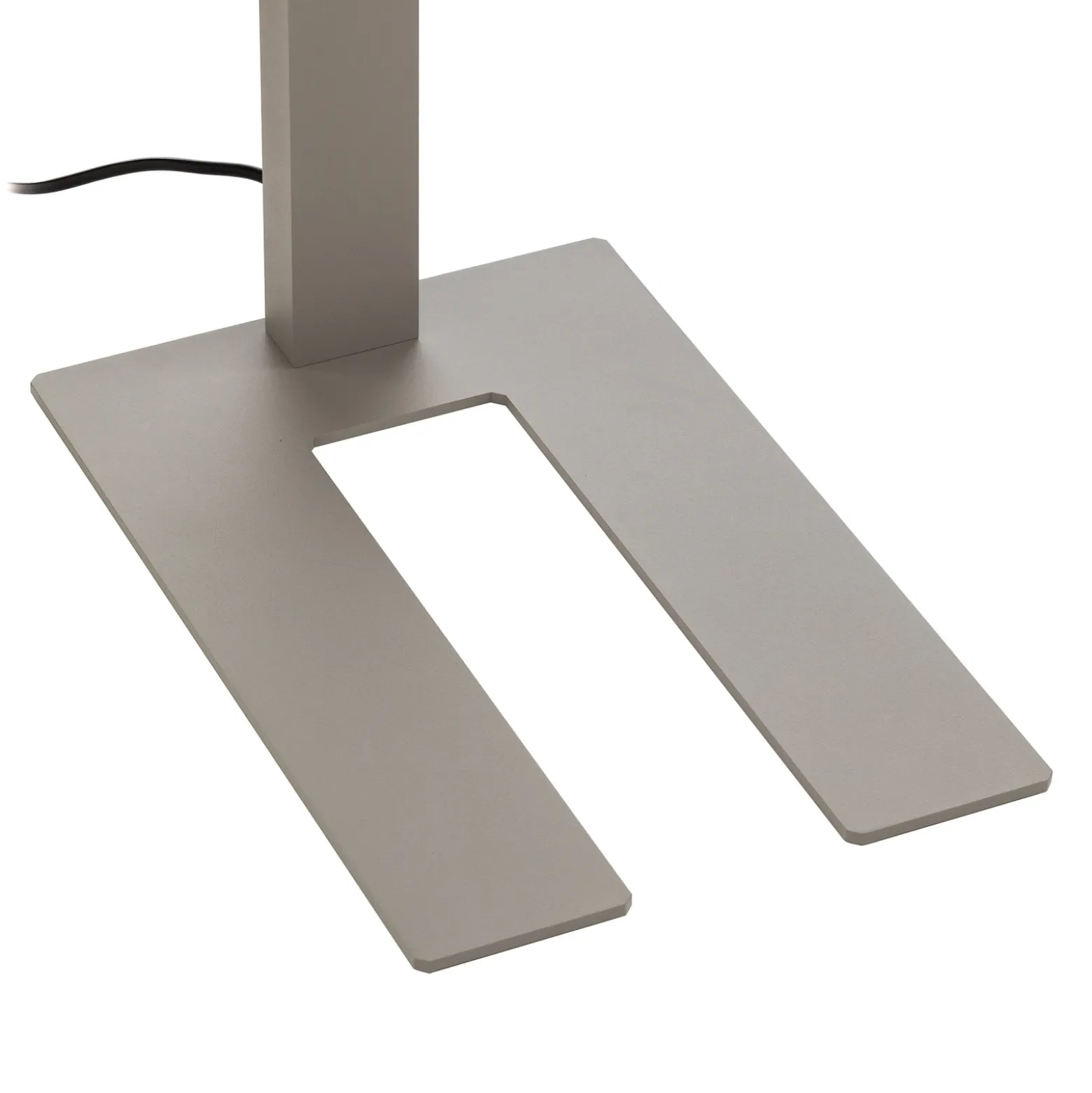 Prios lámpara de pie LED para oficina Taronis, plata, 195 cm, atenuable