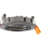Prios lámpara de techo empotrable Fibur, gris oscuro, aluminio, Ø 8,2 cm