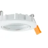 Prios lámpara de techo empotrable Fibur, blanco, aluminio, Ø 8,2 cm