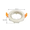 Prios lámpara de techo empotrable Fibur, beige, aluminio, Ø 8,2 cm