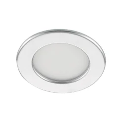 Prios lámpara empotrable LED Cadance, plata, 12 cm, CCT, IP44