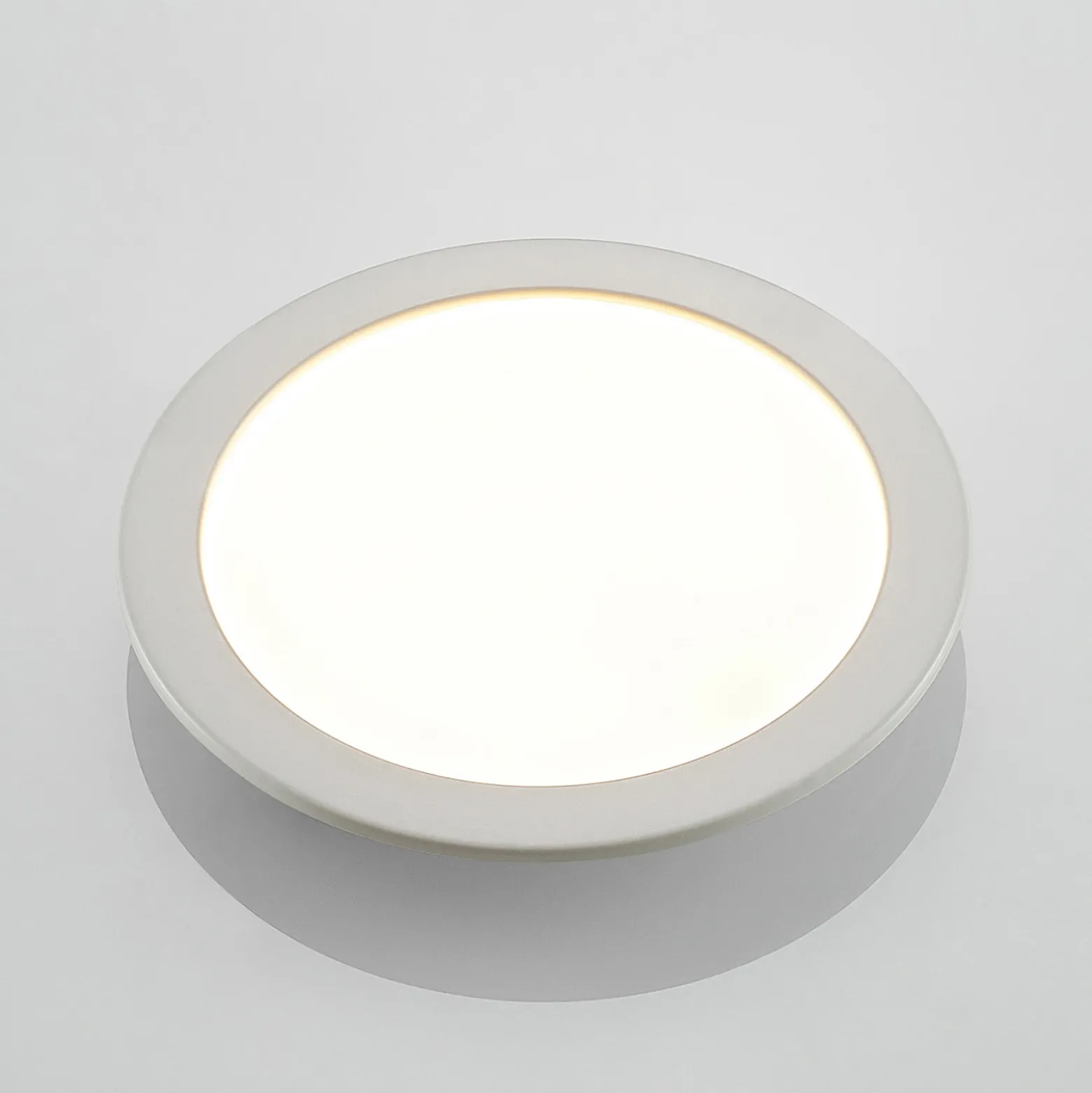 Prios lámpara empotrable LED Cadance, blanco, 24 cm, juego de 3, CCT